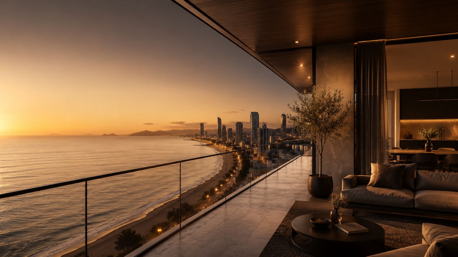 Vista premium para o litoral de Itapema e Porto Belo