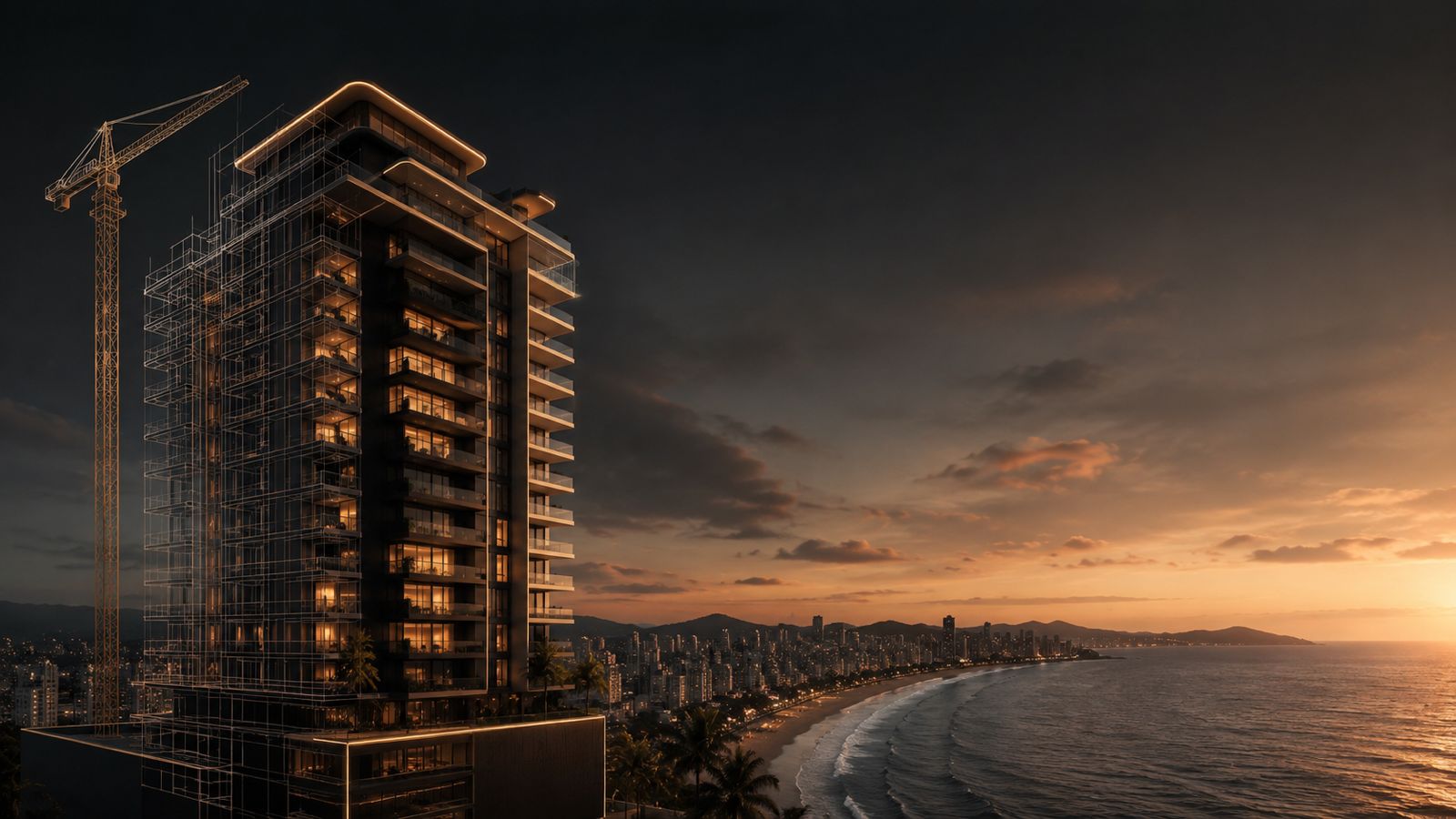 Empreendimento em construção no litoral